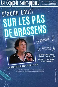 Affiche de Claude Lauri sur les pas de Brassens