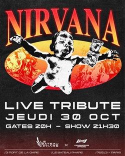 Affiche de Nirvana tribute live concert
