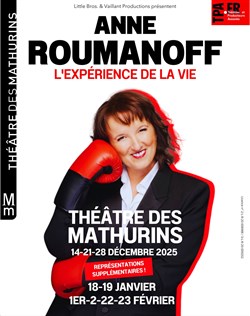 Affiche de Anne Roumanoff dans L'expérience de la vie