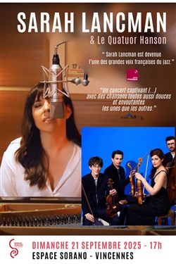 Affiche de Sarah Lancman & Le Quatuor Hanson
