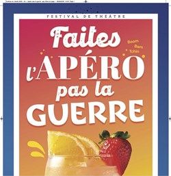 Affiche de Faites l'apéro pas la guerre