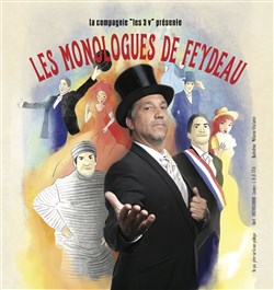Affiche de Les Monologues de Feydeau : Un presque seul en scène