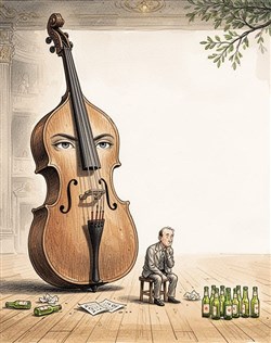 Affiche de La Contrebasse