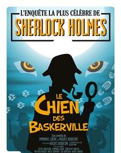 Affiche de Sherlock Holmes, le chien des Baskerville