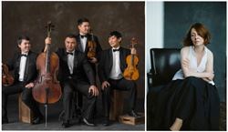 Affiche de Tournée mondiale du Quatuor Kazakh pour son 30e anniversaire avec Ludmila Berlinskaya