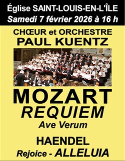 Affiche de Requiem de Mozart, Alleluia du Messie de Haendel