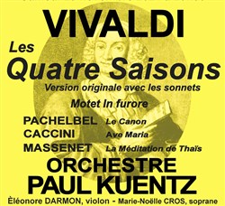 Affiche de vivaldi les quatre saisons orchestre paul kuentz
