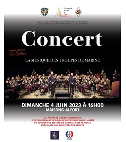 Affiche de Concert de l'Orchestre des troupes de Marine