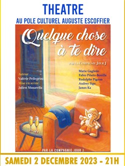 Affiche de Quelque chose à te dire