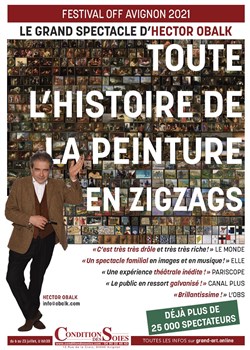 Affiche de Toute l'histoire de la peinture en zigzags | par Hector Obalk