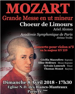 Affiche de Grande Messe en ut mineur de Mozart