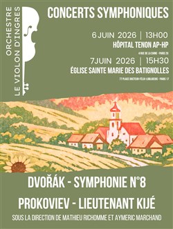 Affiche de Concerts Symphoniques Orchestre le Violon d'Ingres