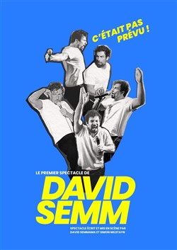 Affiche de David Semm dans C'était pas prévu