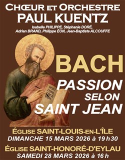 Affiche de La Passion selon Saint-Jean de Jean-Sébastien Bach