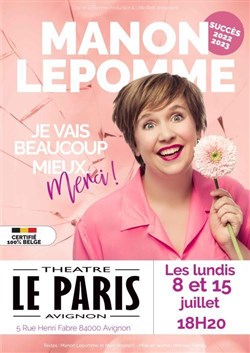 Affiche de Manon Lepomme dans Je vais beaucoup mieux merci !