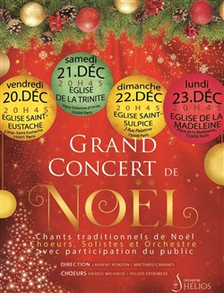 Affiche de Grand concert de chants traditionnels de Noël