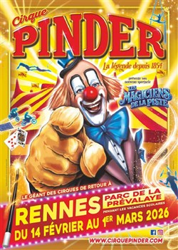 Affiche de Le Cirque Pinder dans Les Magiciens de la Piste | Rennes