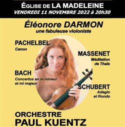 Affiche de Orchestre Paul Kuentz : Pachelbel / Bach / Schubert / Massenet