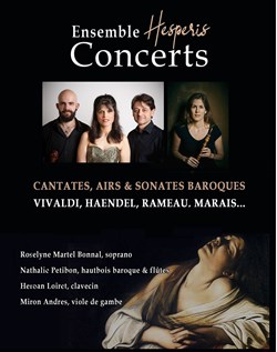 Affiche de Extase : Cantates, airs et sonates baroques de Vivaldi, Haendel, Rameau et Croft
