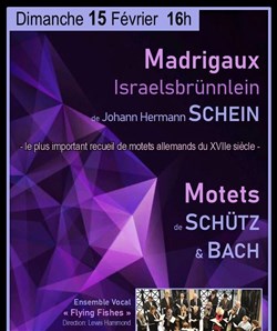 Affiche de Motets de Schütz, Bach et Madrigaux de Schein