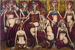 Affiche de Visite guidée : Bernard Buffet - Rétrospective | par Loetitia Mathou