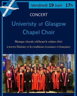 Affiche de Choeur Ecossais de Glasgow & Grand Orgue