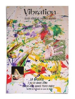 Affiche de Vernissage Magic Abstraction expo Vibration