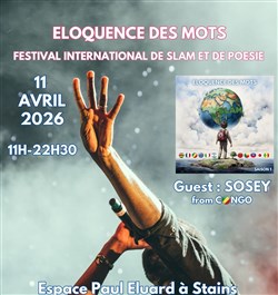 Affiche de Festival International de Slam et de Poésie Eloquence Des Mots