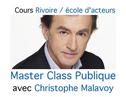 Affiche de Master class publique avec Christophe Malavoy