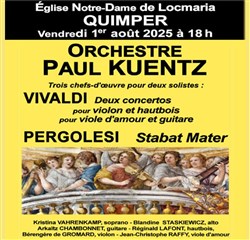 Affiche de Orchestre Paul Kuentz : Vivaldi / Pergolesi | Quimper