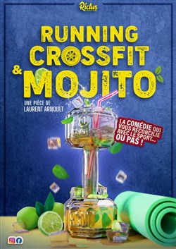 Affiche de Running, crossfit et mojito