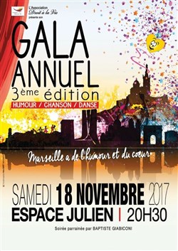 Affiche de Gala Caritatif Association Droit à la vie | 3ème édition