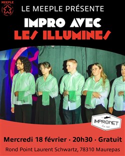 Affiche de Impro avec Les Illuminés au Meeple