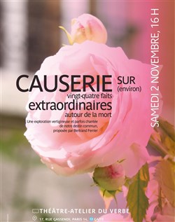 Affiche de Causeries extraordinaires autour de la Mort