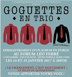 Affiche de Les Goguettes en Trio...mais à Quatre enregistrent un album en public !