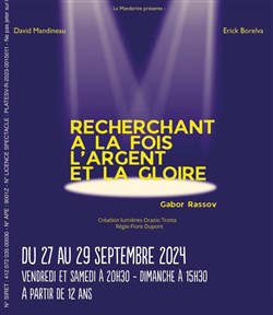 Affiche de Recherchant à la fois l'argent et la gloire