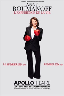 Affiche de Anne Roumanoff dans L'expérience de la vie