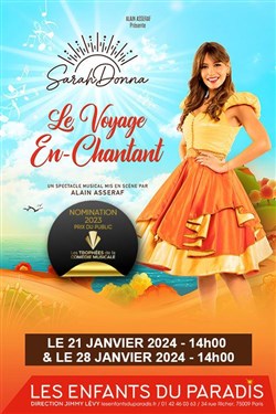 Affiche de Sarah Donna dans Le voyage en-chantant