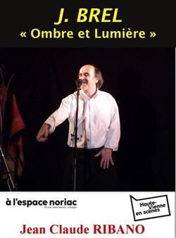 Affiche de Jean-Claude Ribano chante Jacques Brel