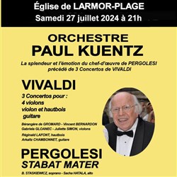 Affiche de Orchestre Paul Kuentz : Vivaldi / Pergolesi | Larmor Plage