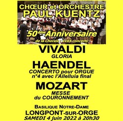 Affiche de Paul Kuentz : Choeur et orchestre