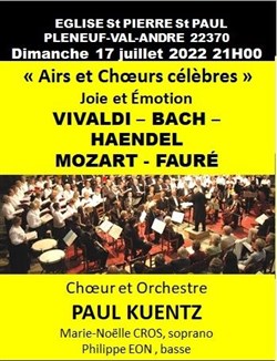 Affiche de Paul Kuentz : Choeur & orchestre | Pléneuf