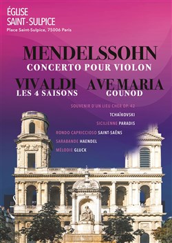 Affiche de Les 4 Saisons de Vivaldi, Ave Maria et Concerto pour violon de Mendelssohn