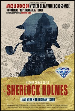 Affiche de Sherlock Holmes et l'aventure du diamant bleu
