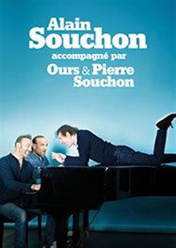 Affiche de Alain Souchon accompagné par Ours et Pierre Souchon