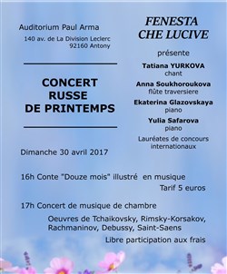 Affiche de Concert russe de printemps