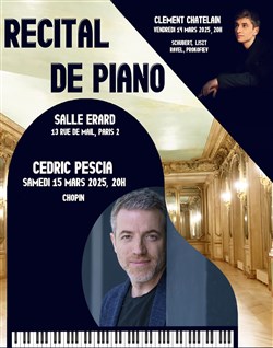 Affiche de Cédric Pescia : Récital de piano