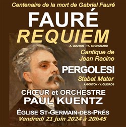 Affiche de Choeur et orchestre Paul Kuentz : Fauré Requiem, Pergolesi Stabat Mater