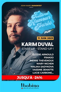 Affiche de Start-Up, stand-up avec Karim Duval | Festival d'Humour de Paris