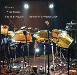 Affiche de À pro peaux , concert percussions